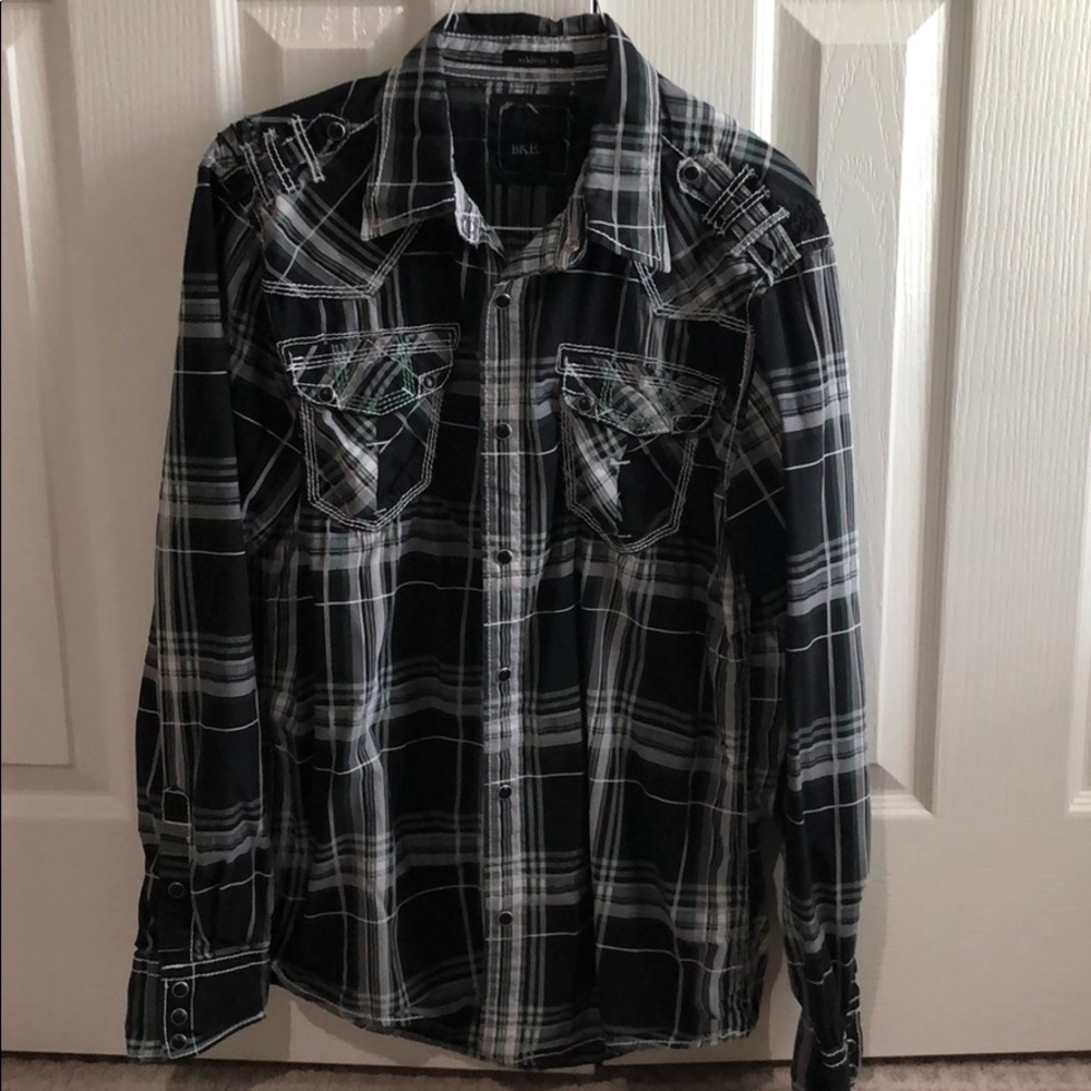 Men’s BKE snap dress shirt